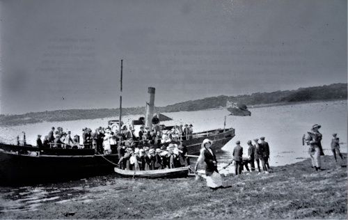 Steamboat at Llangwm Ferry